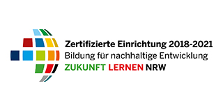 Das BNE-Logo Zertifizierte Einrichtung Umweltbildung für die Jahre 2018 bis 2021